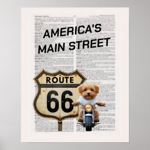 America's Main Street Route 66 Poster