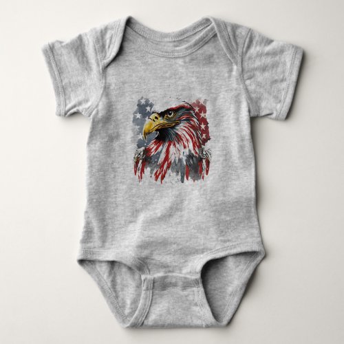 Americas Majestic Eagle Baby Bodysuit