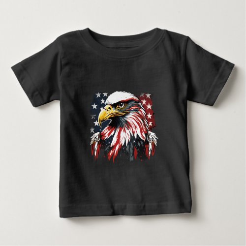 Americas Majestic Eagle Baby T_Shirt