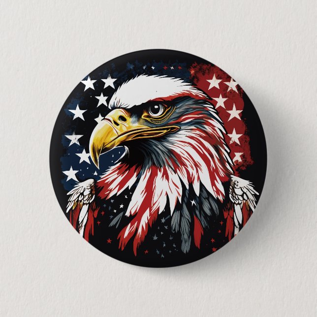 America's Majestic Eagle Button (Front)