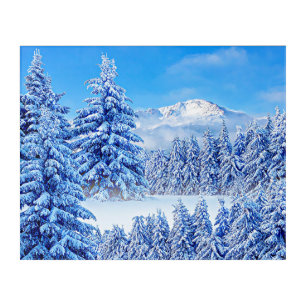 America's Mountain Pikes Peak Thank You Card Poste Acrylic Print