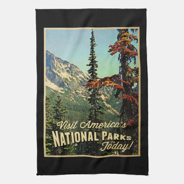 America's National Parks Kitchen Towel (Vertical)