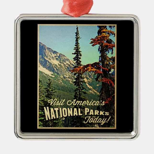 America's National Parks Metal Ornament (Front)