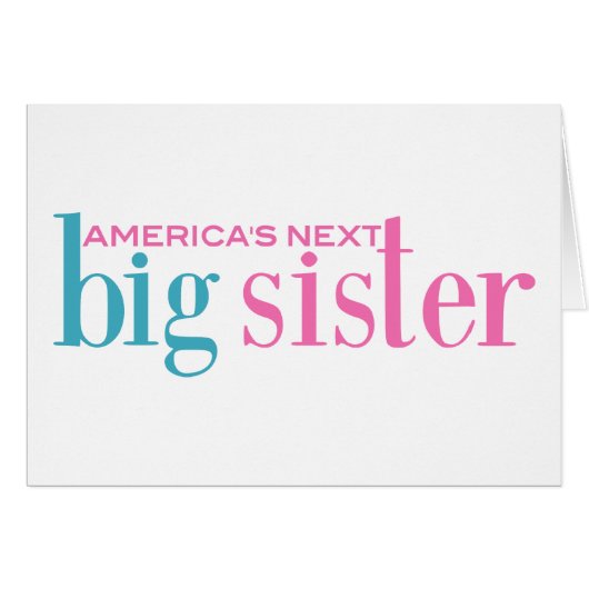 America's Next Big Sister Cards (Front Horizontal)