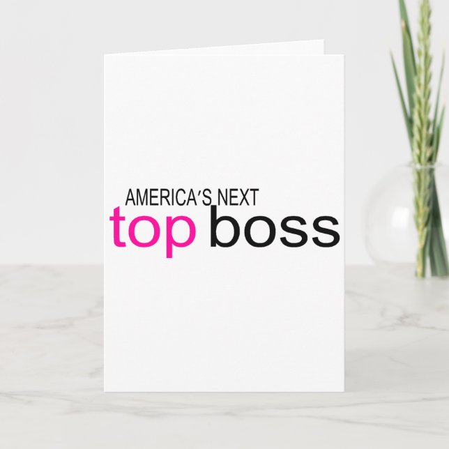 Americas Next Top Boss Holiday Card (Front)