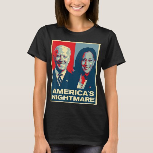 Americas Nightmare Impeach Biden Harris Now Anti  T_Shirt