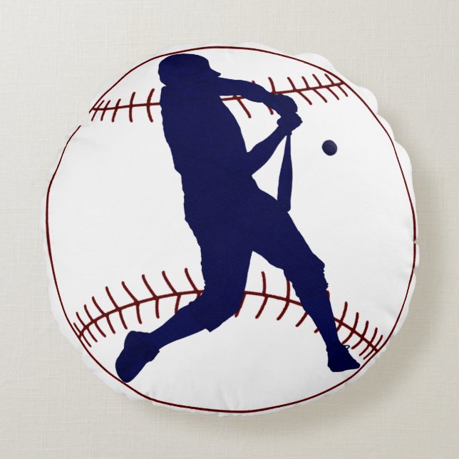 America's Pastime Round Pillow (Front)