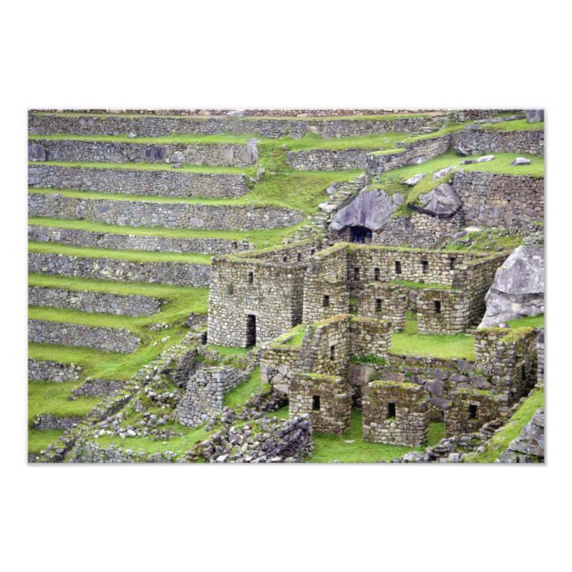 Americas, Peru, Machu PIcchu. The ancient 2 Photo Print (Front)
