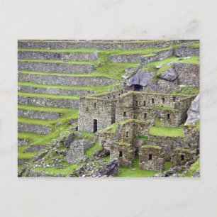 Americas, Peru, Machu PIcchu. The ancient 2 Postcard
