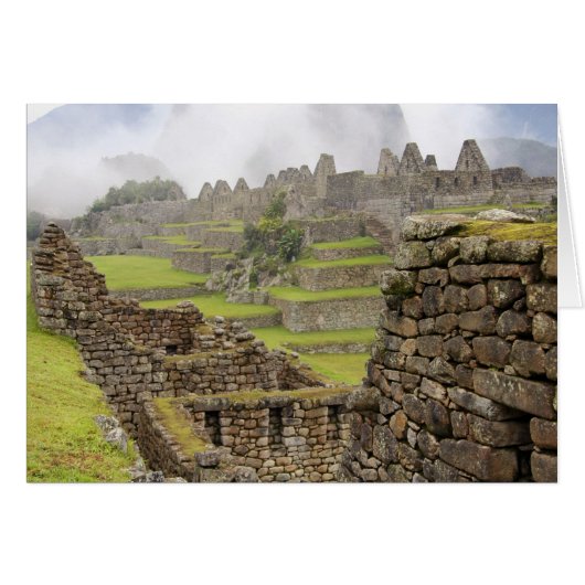 Americas, Peru, Machu PIcchu. The ancient Cards (Front Horizontal)