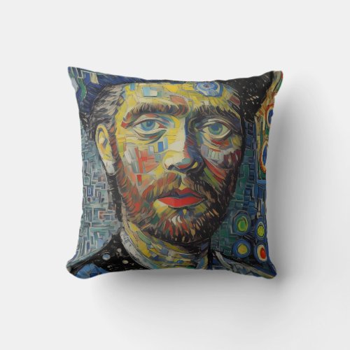 Americas Portrait Painting Throw Pillow