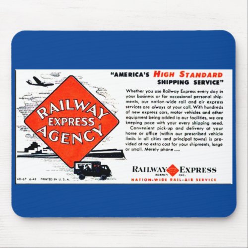 Americas  Railway Express Mouse Pad