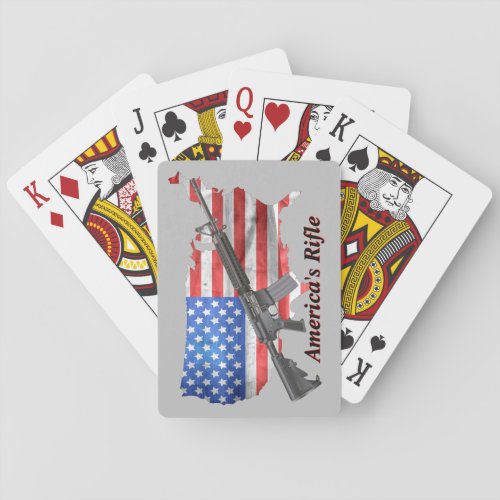 Americas Rifle MSR AR15 Game Night Poker Poker Cards