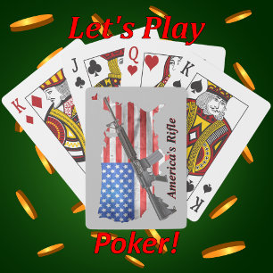 Americas Rifle MSR AR15 Game Night Poker Poker Cards