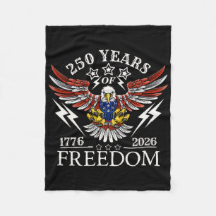 Americas Semi Quincentennial 250th Anniversary Com Fleece Blanket