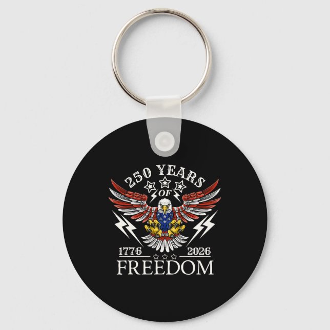 Americas Semi Quincentennial 250th Anniversary Com Keychain (Front)