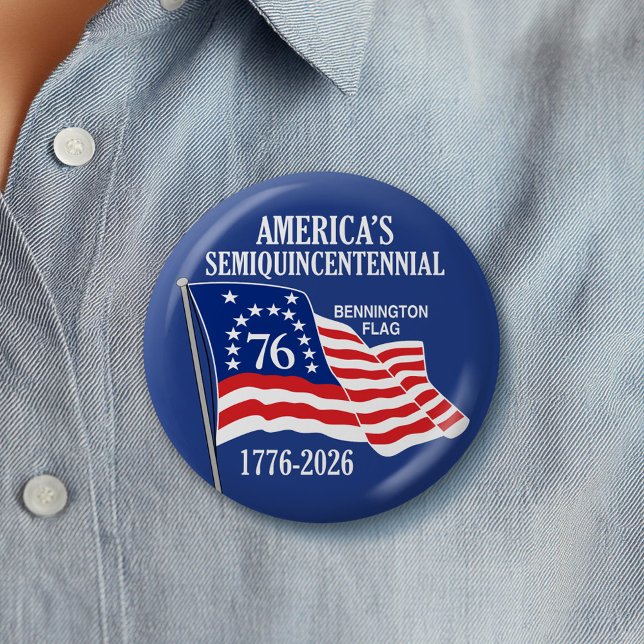 America's Semiquincentennial 1776-2026 USA 250 Button (Celebrate America's 250th Birthday with a Collectible Button for the 2026 Festivities)