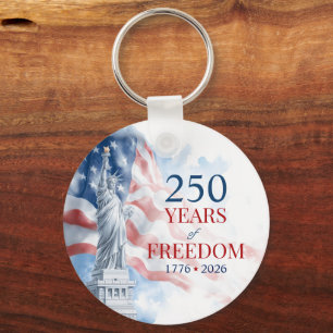 America's Semiquincentennial 250 Years Freedom Keychain