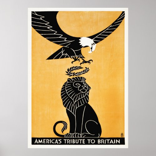 Americas tribute to Britain Poster