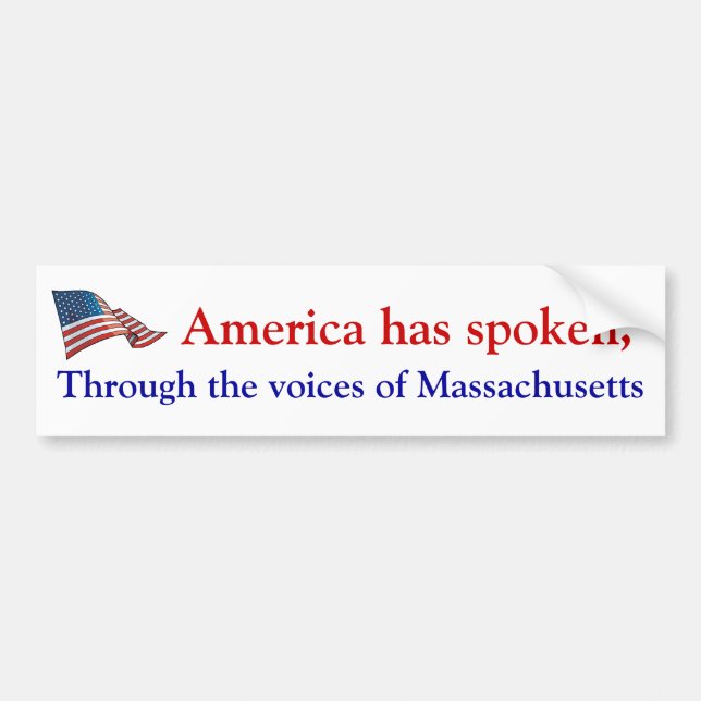 America's voice bumper sticker (Front)