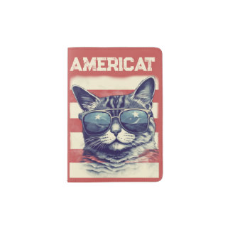 Americat, Patriotic American Cat Passport Holder
