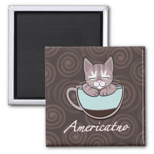 Americatno Coffee Cat Magnet