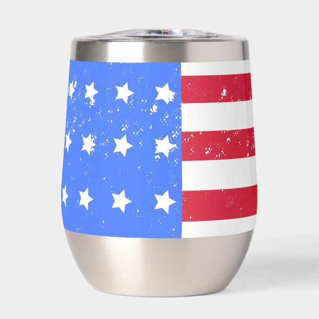 AmeriChic Drape Stemless Wine Tumbler (Front)