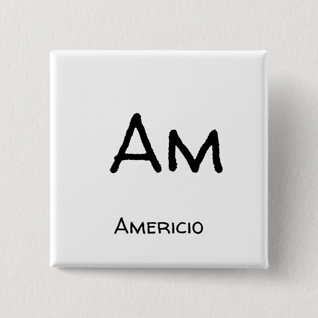 Americio am pinback button (Front)