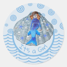 Americus Mermaid Shell It's a Girl