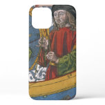 Amerigo Vespucci Explorer on a Map of the Americas iPhone 12 Case
