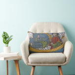 Amerigo Vespucci Explorer on a Map of the Americas Lumbar Pillow