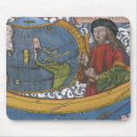 Amerigo Vespucci Explorer on a Map of the Americas Mouse Pad