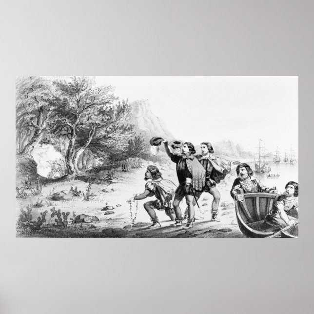 "Amerigo Vespucci in America" poster/print Poster (Front)