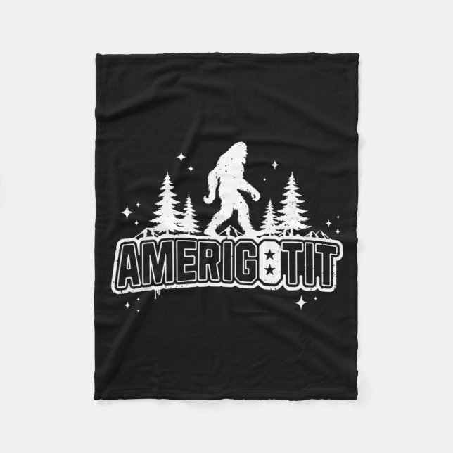 Amerigotit Funny Meme T 2025  Fleece Blanket (Front)