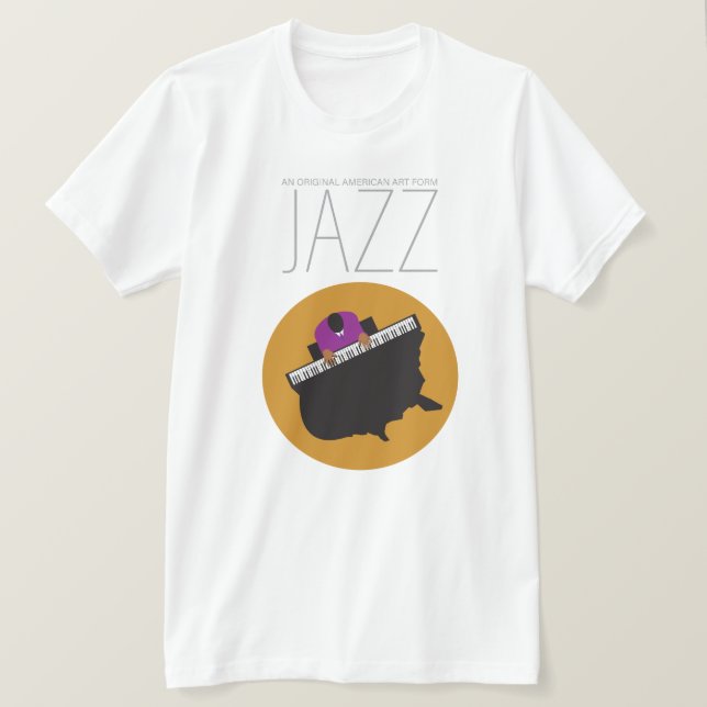 AmeriJazz Bella+Canvas Jersey Short Sleeve T-Shirt (Design Front)