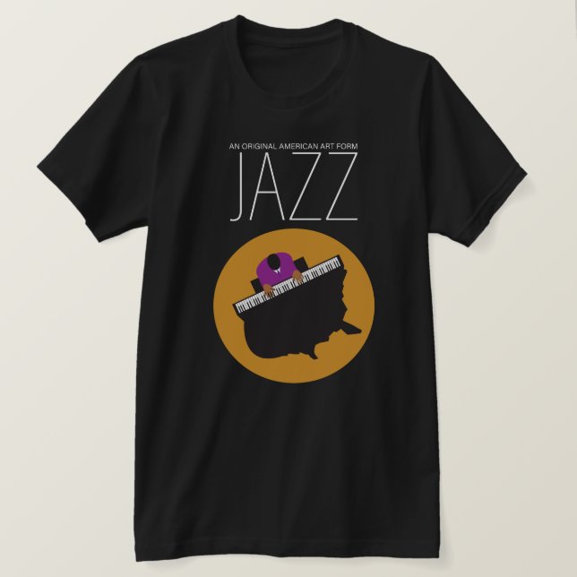 AmeriJazz Bella+Canvas Jersey Short Sleeve T-Shirt (Design Front)