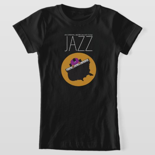 AmeriJazz Girls Black Tee