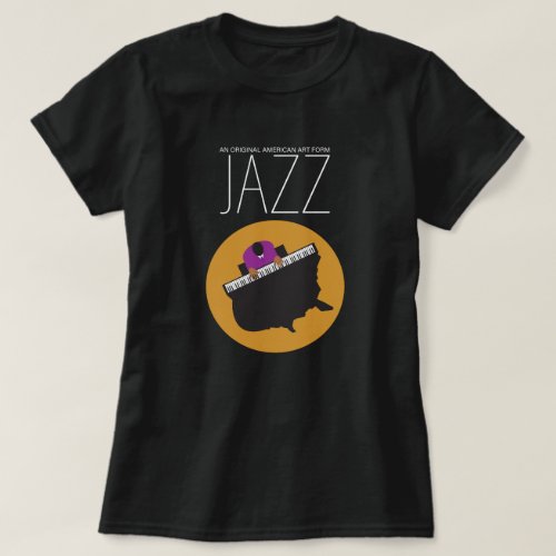 AmeriJazz Girls Black Tee