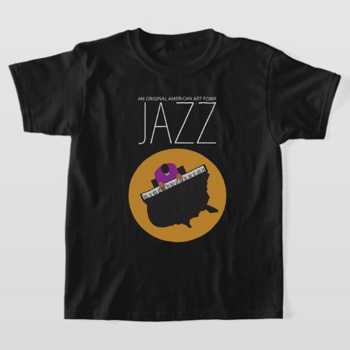 AmeriJazz Kids Basic BLK T_Shirt