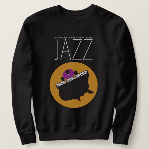 AmeriJazz Mens Basic Black Sweatshirt