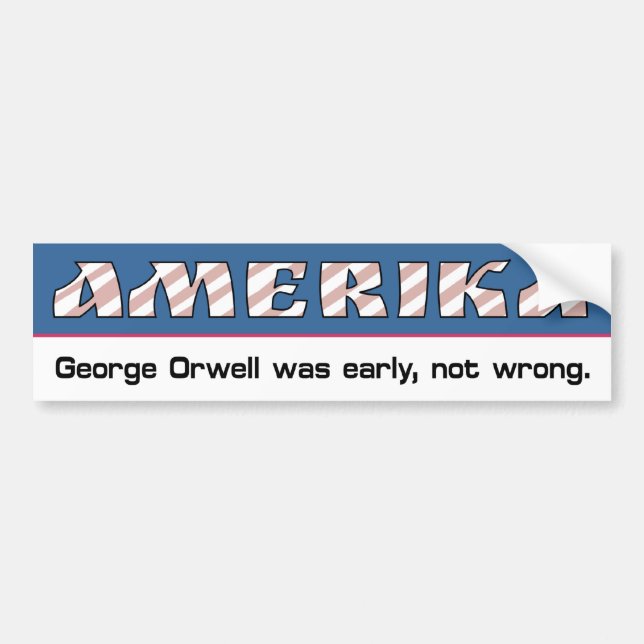 Amerika Bumper Sticker (Front)