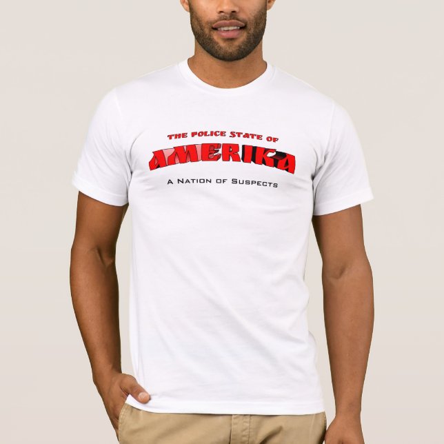Amerika Nation of Suspects T-Shirt (Front)
