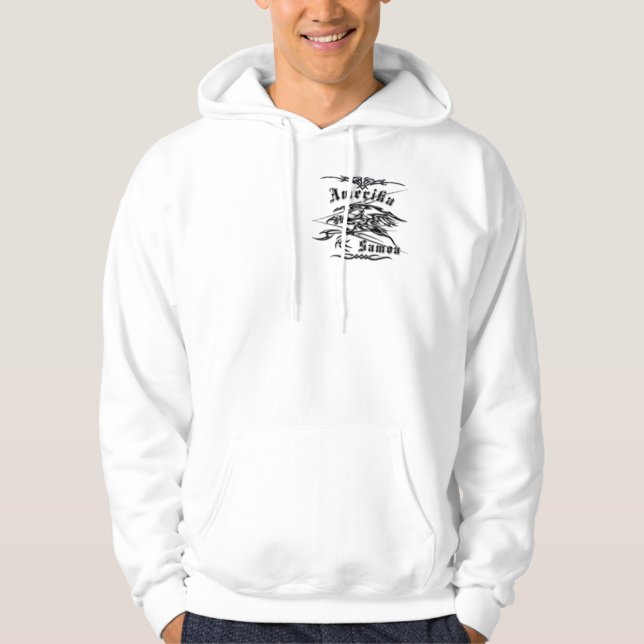 Amerika Samoa Tribal Flag Hoodie (Front)