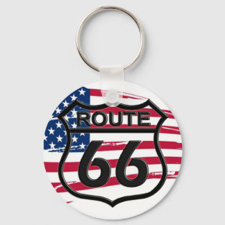 Amerikas Route 66 Keychain