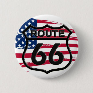 Amerikas Route 66 Pinback Button