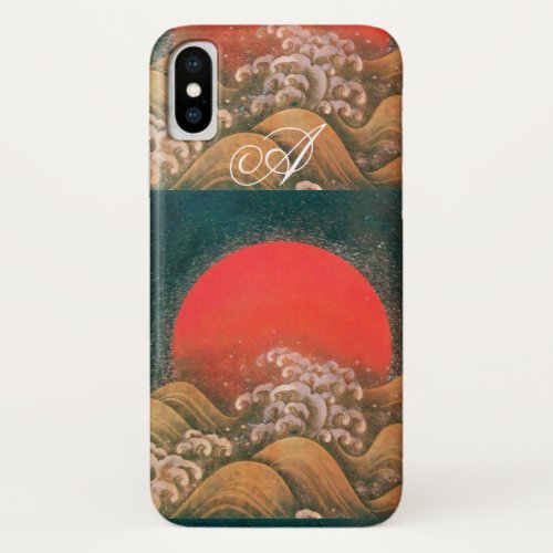 AMETERASU  SUN GODDESS red brown black iPhone X Case