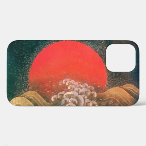 AMETERASU  SUN GODDESS red brown black iPhone 12 Case