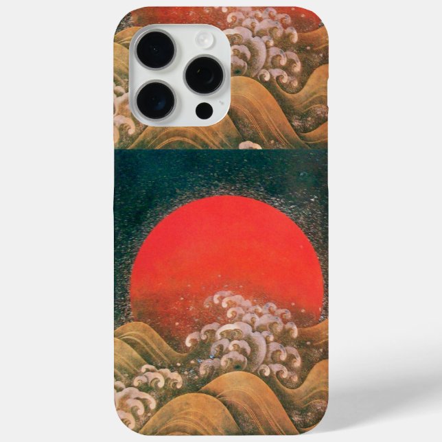 AMETERASU , SUN GODDESS red brown black Case-Mate iPhone Case (Back)