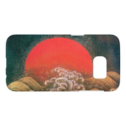 AMETERASU  SUN GODDESS red brown black Samsung Galaxy S7 Case