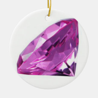 Amethyst 01, February, Birthstone Ceramic Ornament